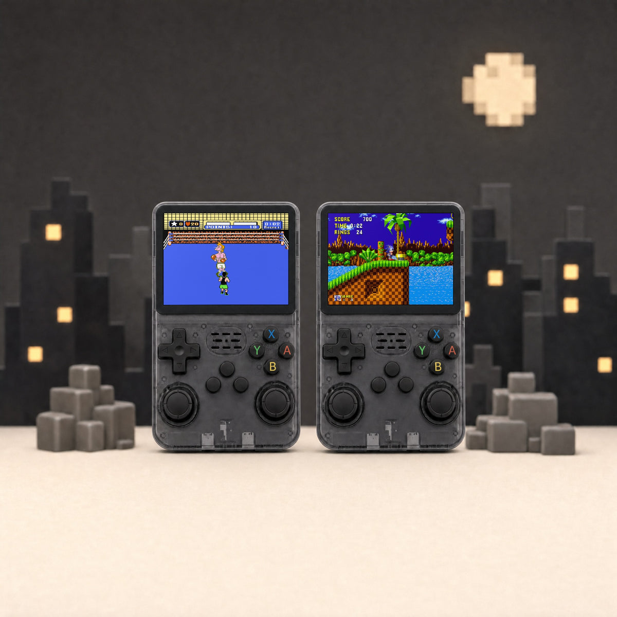 Retro Advance in Black, 2 handhelds