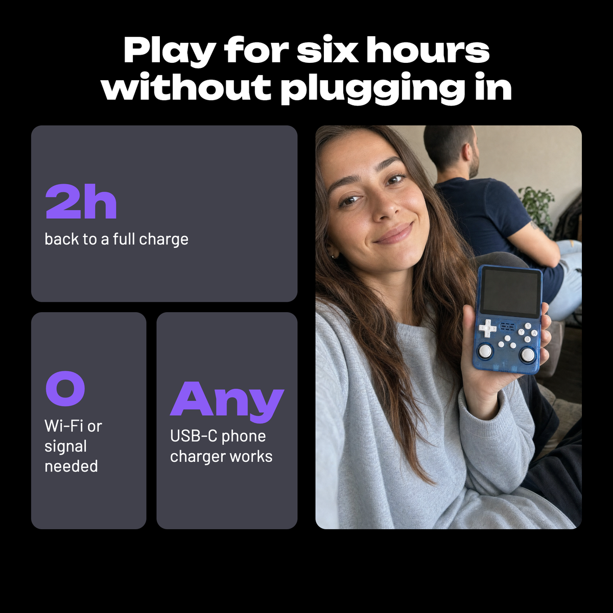 Retro Advance: Play for six hours without plugging in