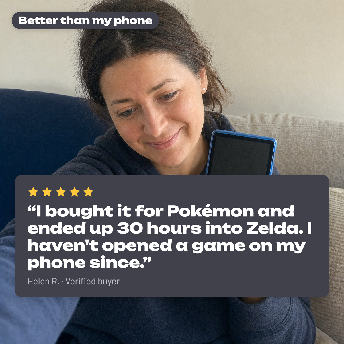 Retro Advance: Customer review from Helen R.