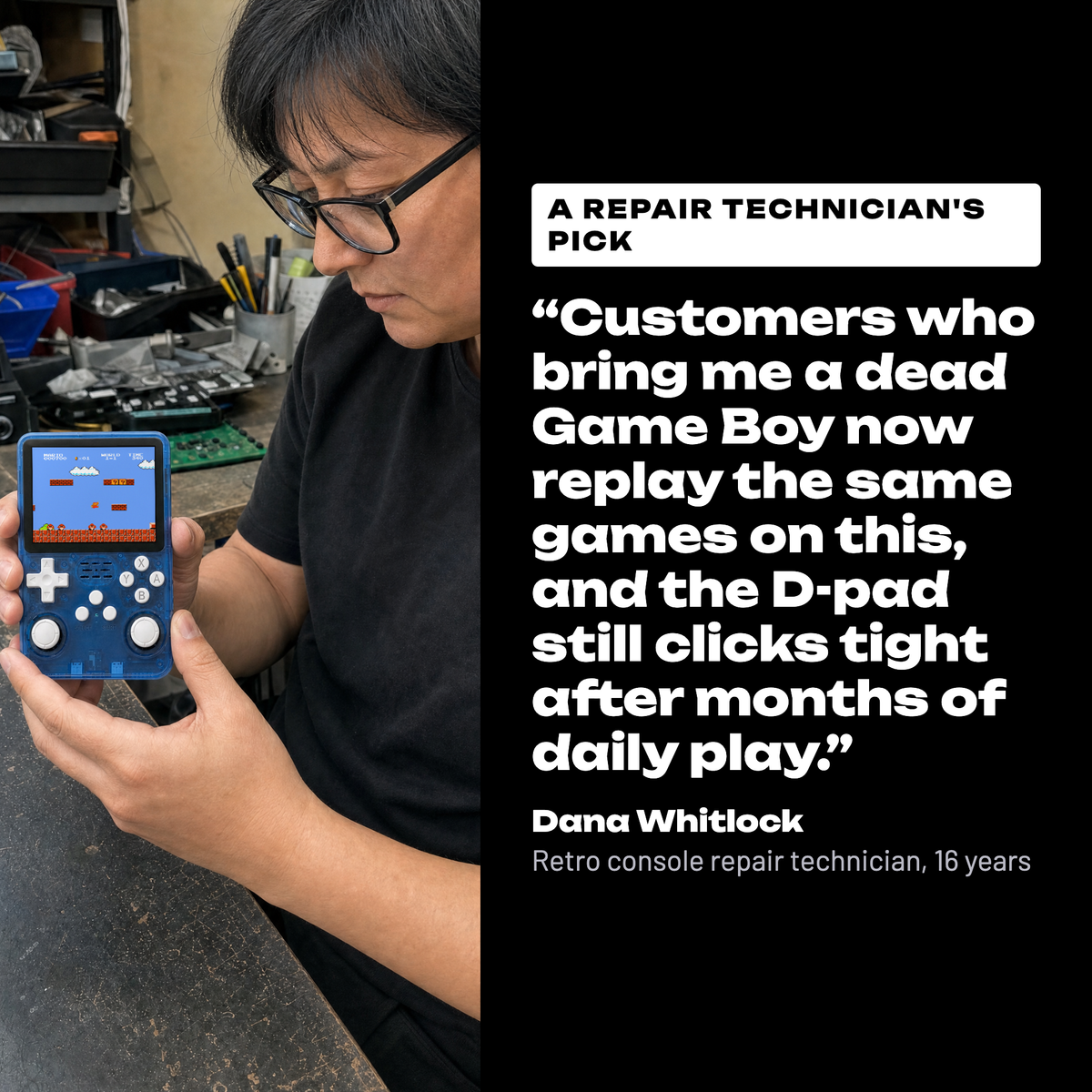 Retro Advance: A repair technician on the Retro Advance