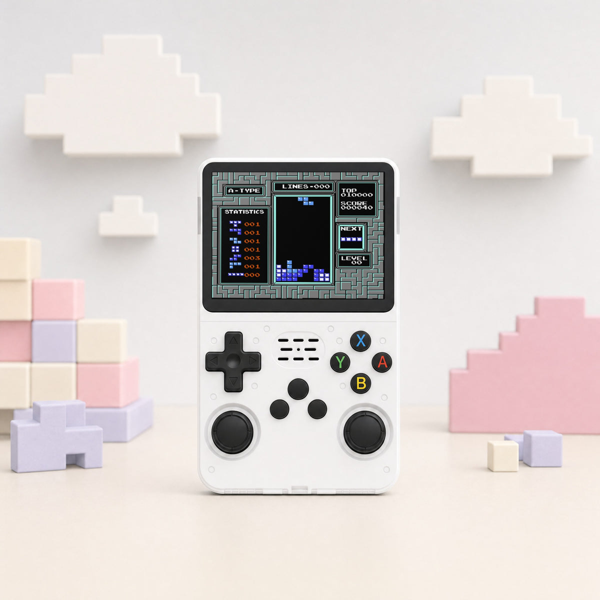 Retro Advance in White, 1 handheld